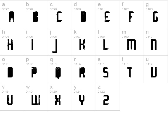 ultimate MIDNIGHT lowercase a-z preview