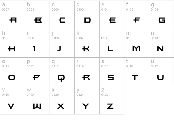 UltraBronzo-Bold lowercase a-z preview