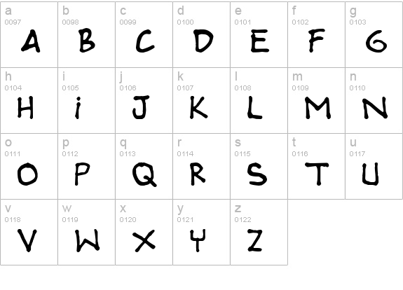 ultrateens lowercase a-z preview
