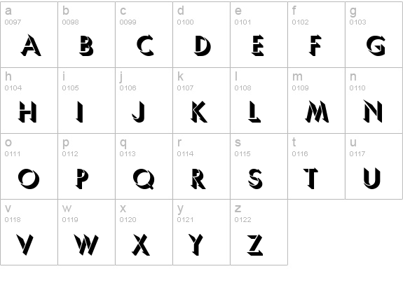 Umber Bold lowercase a-z preview