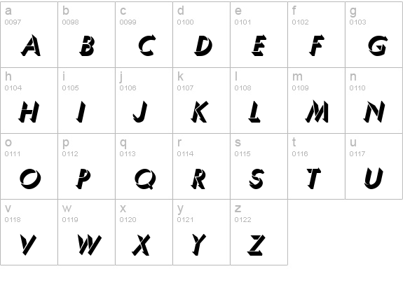 Umber BoldItalic lowercase a-z preview