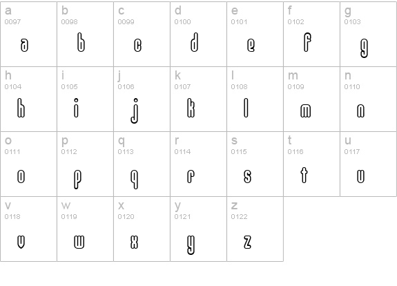 Unanimous -BRK- lowercase a-z preview