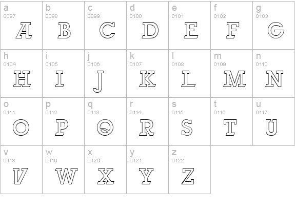 UNbreakABLE lowercase a-z preview