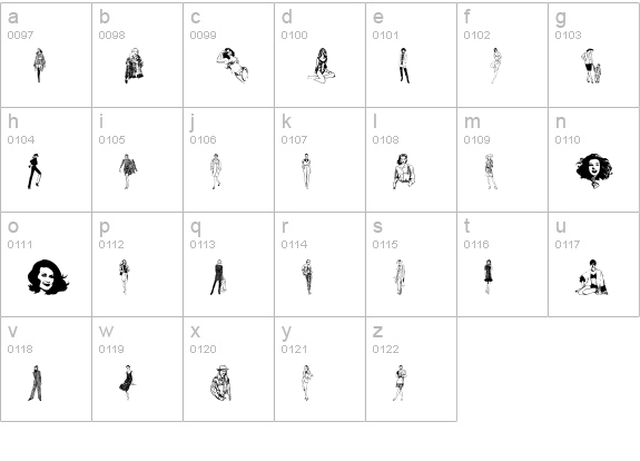 Unca'sWomen lowercase a-z preview
