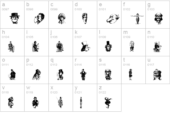 Unca Pale 1 lowercase a-z preview