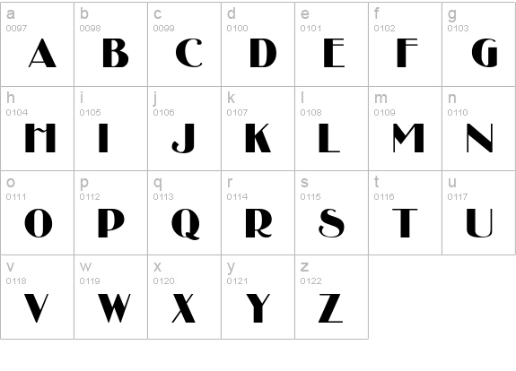 Uncle Bob MF lowercase a-z preview