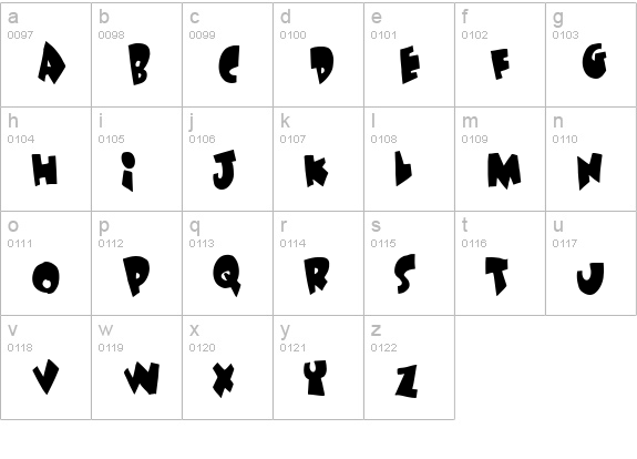 Under attack lowercase a-z preview