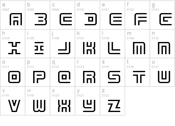 Undercover lowercase a-z preview