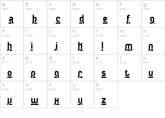 Underscore 2 BRK lowercase a-z preview