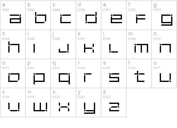 Unfinished lowercase a-z preview