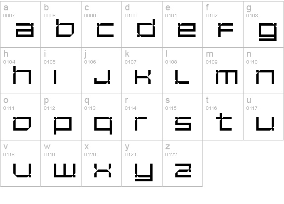Unfinished SemiBold lowercase a-z preview