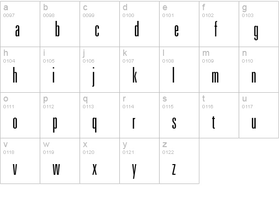 UniformUltraCond lowercase a-z preview