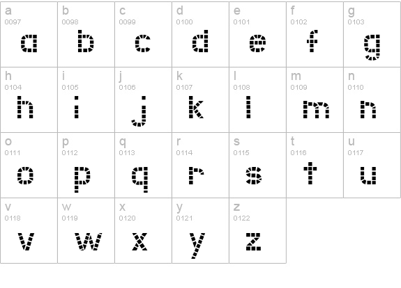 UnionSquare-Regular lowercase a-z preview