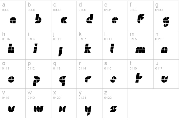 Unit3-XtraItalic lowercase a-z preview