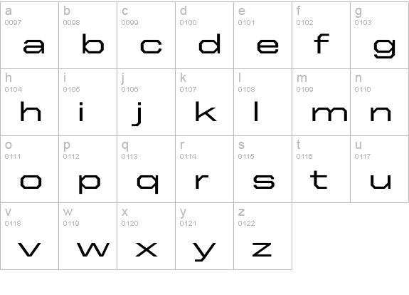 United Sans Ext Medium lowercase a-z preview
