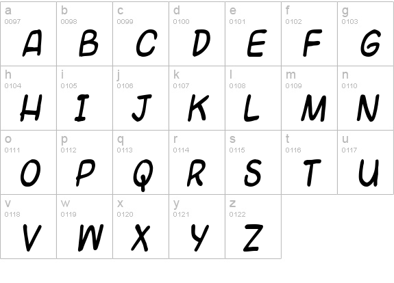 Universal fruitcake lowercase a-z preview