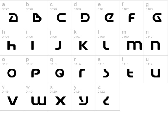 Universal Jack lowercase a-z preview