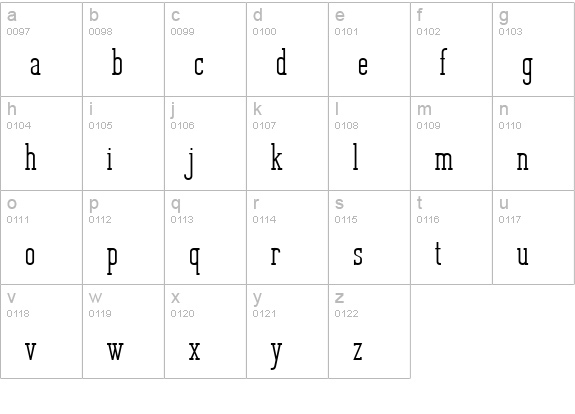 Unknown Caller BTN Bold lowercase a-z preview