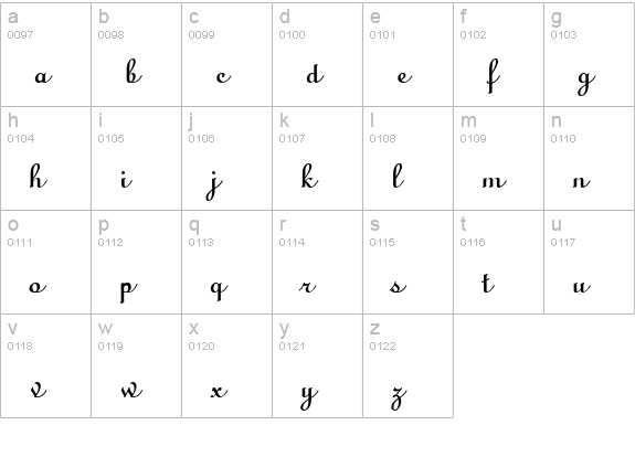 Uptype Bold lowercase a-z preview