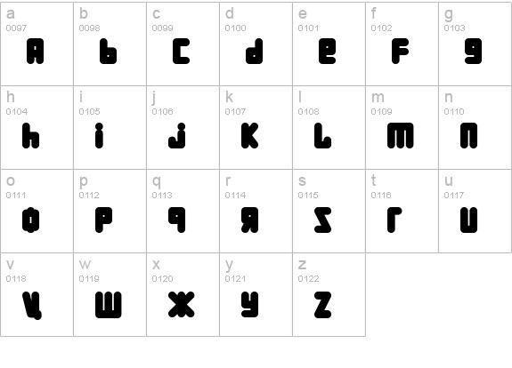 URALphat lowercase a-z preview