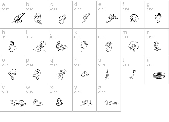 UrbanHerd lowercase a-z preview