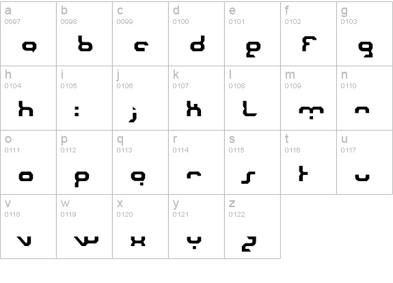 Urbanite lowercase a-z preview