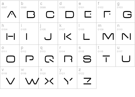 V-Dub lowercase a-z preview