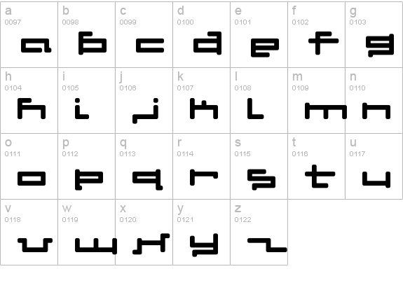 V5 Cuadra2 Round lowercase a-z preview