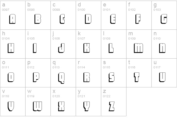 Vacation Postcard NF lowercase a-z preview