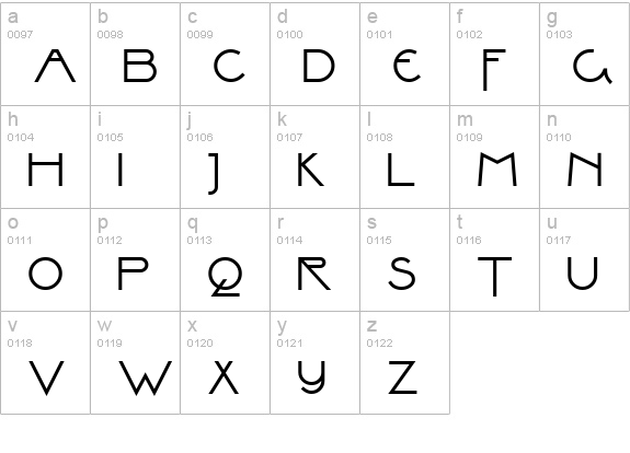 ValleyGrrrlNF lowercase a-z preview