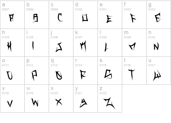 Vance Jackson Regular lowercase a-z preview