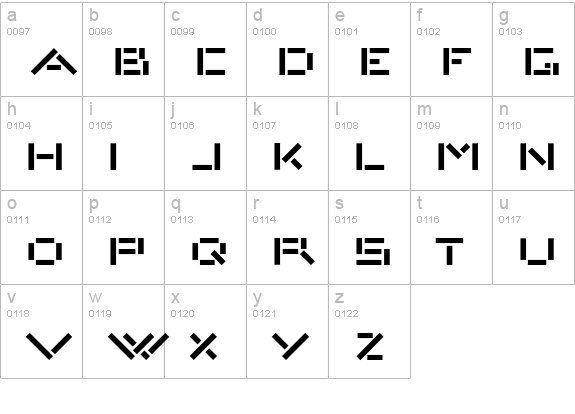 VanDerLeckAT plain lowercase a-z preview