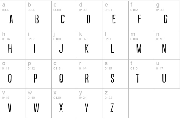 Vanishing Boy BTN Light lowercase a-z preview