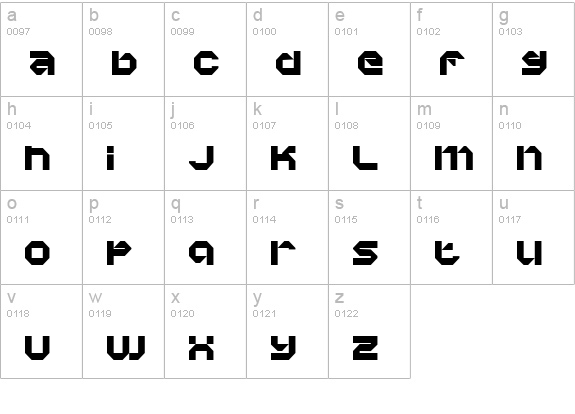 Vaporbyte Phat lowercase a-z preview