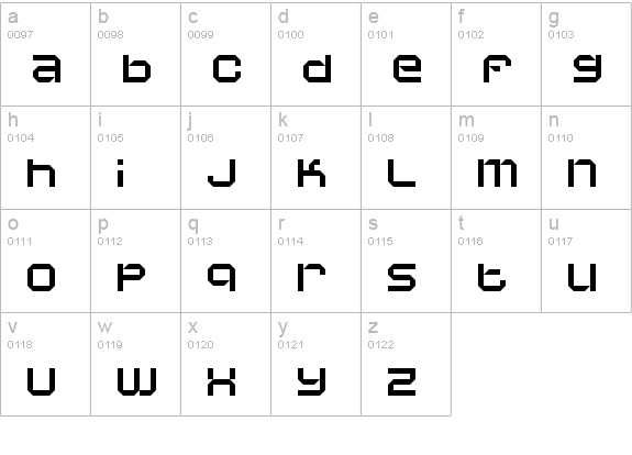 Vaporbyte Slim lowercase a-z preview