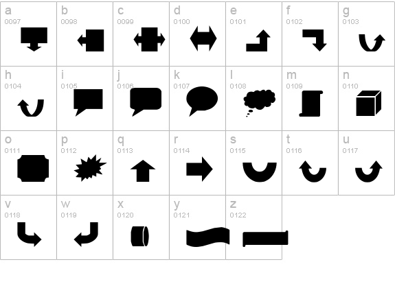 VariShapes Solid lowercase a-z preview