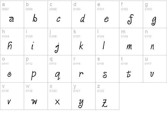 Vassallo Regular lowercase a-z preview