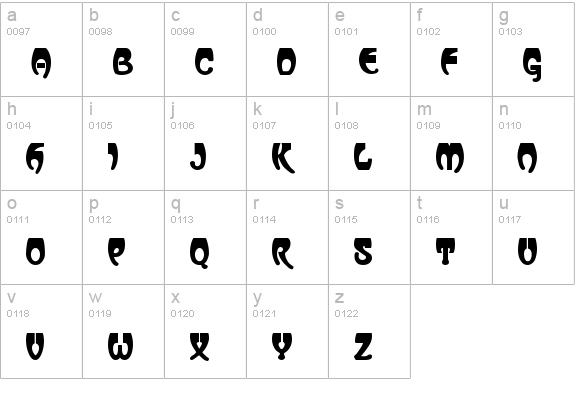 Vassar Regular lowercase a-z preview