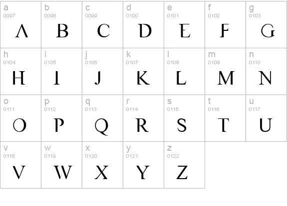 VAST Naked lowercase a-z preview
