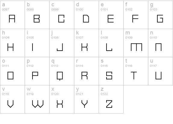 Vector Waves
 lowercase a-z preview