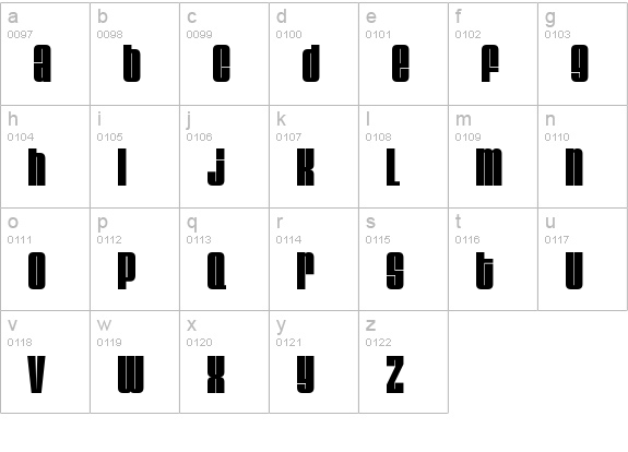 Velvenda Megablack lowercase a-z preview