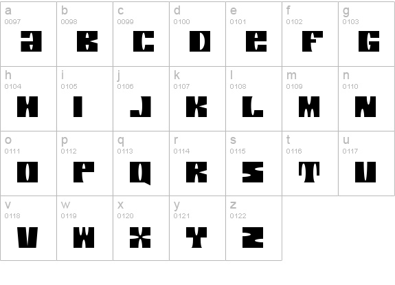 Velvet Illusions lowercase a-z preview