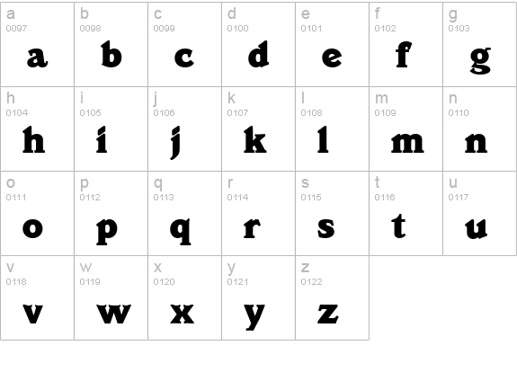VeracruzSerial-Heavy-Regular lowercase a-z preview
