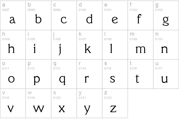 VeracruzSerial-Light-Regular lowercase a-z preview