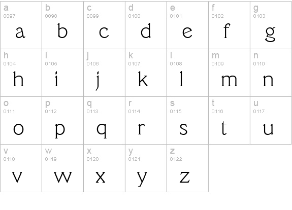 VeracruzSerial-Xlight-Regular lowercase a-z preview