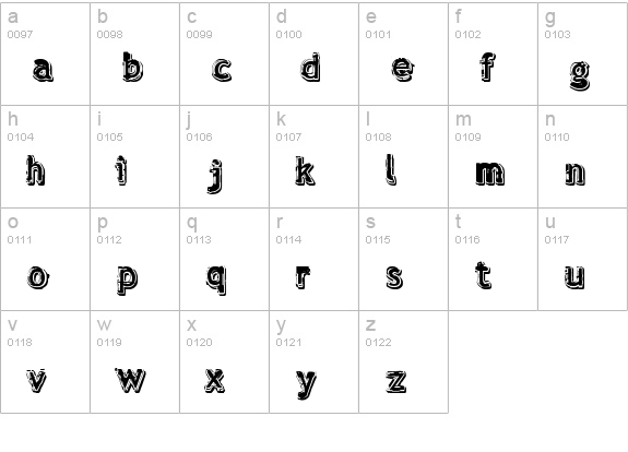 verdy ?volution lowercase a-z preview