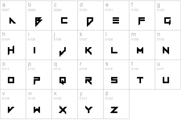 Vermin Vibes 1989 Regular lowercase a-z preview