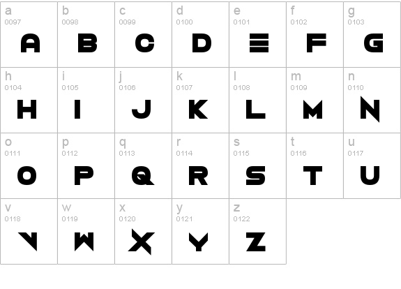 Vermin Vibes 2 Black lowercase a-z preview