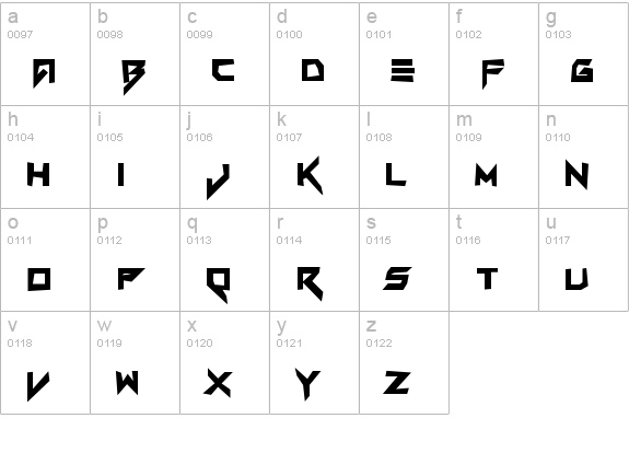 Vermin Vibes Corrupto lowercase a-z preview