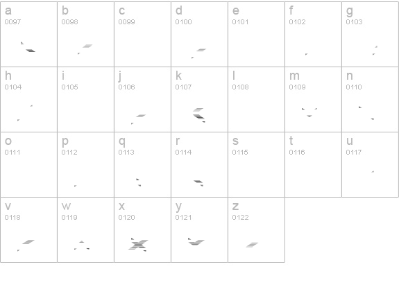 Vermin Vibes Out Of Ink Regular lowercase a-z preview